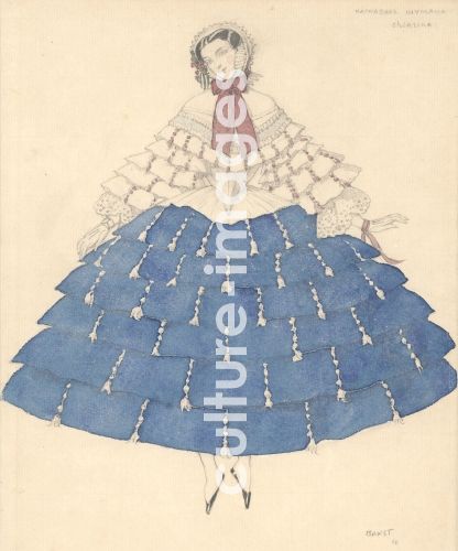 Léon Bakst, Costume design for the ballet Carnaval by R. Schumann