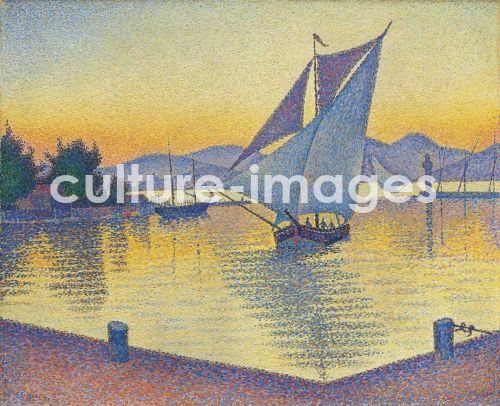 Paul Signac, The Port at sunset, Opus 236 (Saint-Tropez)