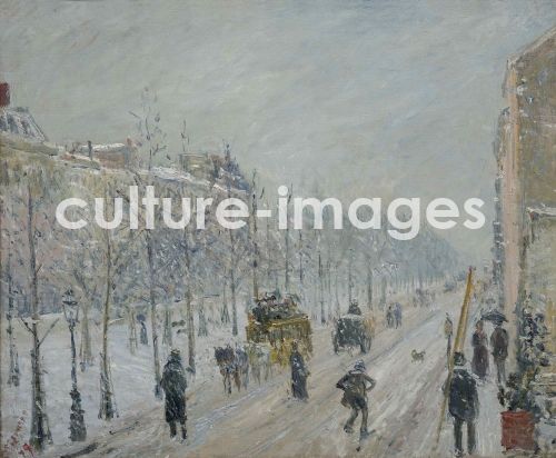 Camille Pissarro, Les Boulevards, extérieurs, effet de neige