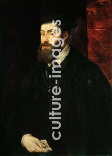 Tizian, Portrait of the Emperor Charles V (1500-1558)