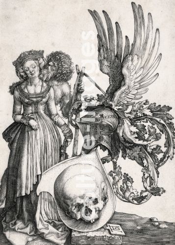 Albrecht Dürer, The coat of arms with the skull