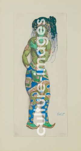 Léon Bakst, Costume design for the Ballet "Blue God" by R. Hahn