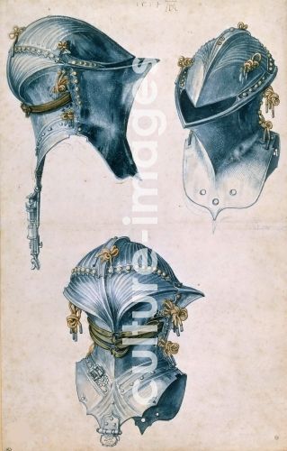 Albrecht Dürer, Three Views of a Jousting Helmet