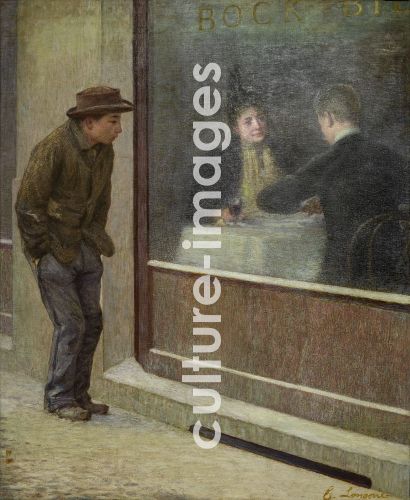 Emilio Longoni, Reflections of a Hungry Man or Social Contrasts