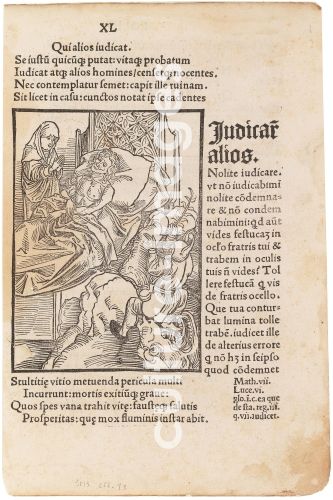 Albrecht Dürer, Illustration to the book "Ship of Fools" by Sebastian Brant