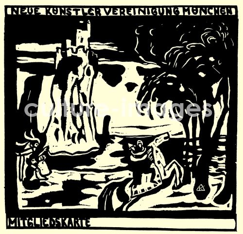 Wassily Wassiljewitsch Kandinsky, Rock. Membership card of the Munich New Artist
