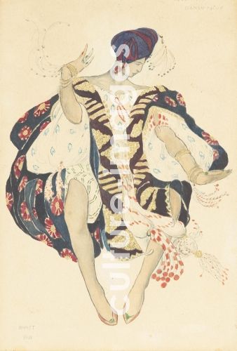 Léon Bakst, Kostümentwurf zum Ballett Kleopatra von A. Arenski