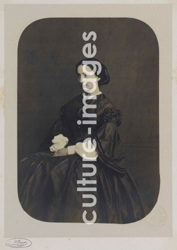 Unbekannter Fotograf, Porträt von Adèle Hugo (1830-1915)