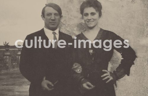 Unbekannter Fotograf, Picasso und Olga in Rom