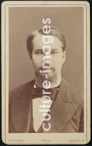 Unbekannter Fotograf, Porträt von Komponist Sergei Iwanowitsch Tanejew (1856-1915)