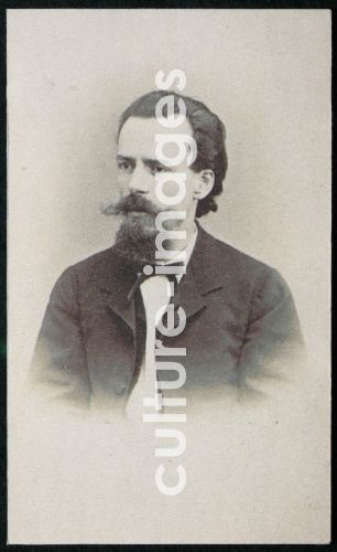 Unbekannter Fotograf, Porträt von Komponist Konstantin Karlowitsch Albrecht (1836-1893)