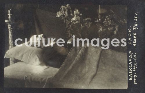Unbekannter Fotograf, Dichter Alexander Blok auf dem Sterbebett