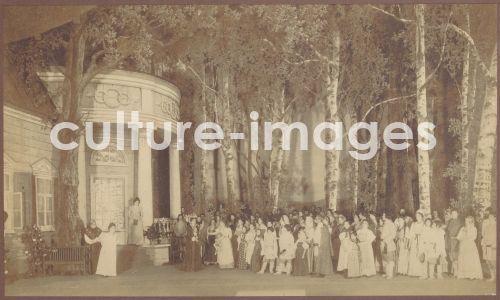 Unbekannter Fotograf, Szene aus der Oper Eugen Onegin von Pjotr Tschaikowski im Mariinski-Theater in Sankt Petersburg