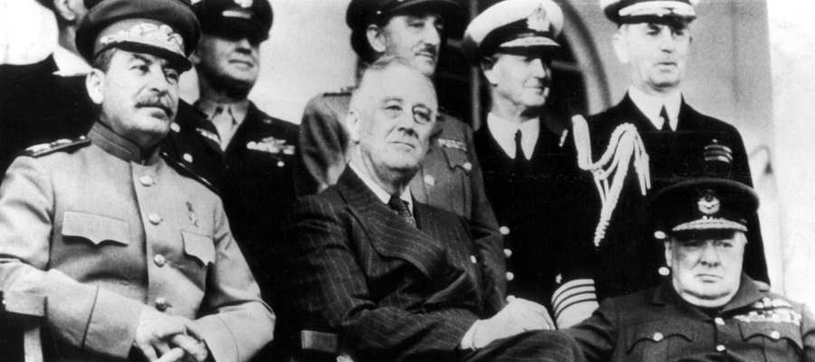 Joseph Stalin, Franklin D. Roosevelt und Winston Churchill 1943