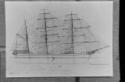 Seefahrt, Reproduktion eines historischen Photos,