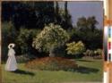 Claude Monet, Dame im Garten. Sainte-Adresse, Monet, Claude (1840-1926)