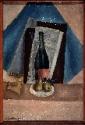 Iwan Albertowitsch Puni, Stilleben mit Flasche und Birnen