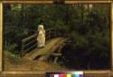 Ilja Jefimowitsch Repin, Sommerlandschaft (Vera Repina auf der Brücke von Abramzewo)