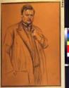Valentin Alexandrowitsch Serow, Porträt des Komponisten Alexander Glasunow