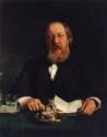 Ilja Jefimowitsch Repin, Porträt des Schriftstellers Iwan S. Aksakow (1823-1886)