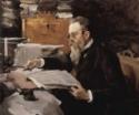 Valentin Alexandrowitsch Serow, Porträt des Komponisten Nikolai Rimski-Korsakow