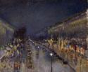 Camille Pissarro, Boulevard Montmartre bei Nacht