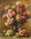 Pierre Auguste Renoir, Rosen in einer Vase