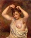 Pierre Auguste Renoir, Frau, sich die Haare richtend