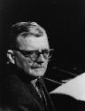 Porträt des Komponisten Dmitri Schostakowitsch (1906-1975)