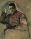 Valentin Alexandrowitsch Serow, Porträt von Sergei Djagilew (1872-1929)