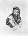 Valentin Alexandrowitsch Serow, Porträt des Komponisten Alexander Glasunow (1865-1936)
