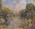 Pierre Auguste Renoir, Landschaft mit See