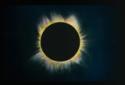 Solar corona during a solar eclipse