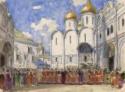 Alexander Nikolajewitsch Benois, Coronation. Stage design for the opera Boris Godunov by M. Mussorgsky