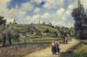 Camille Pissarro, Landscape near Pontoise, the Auvers Road