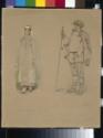 Viktor Michailowitsch Wasnezow, Snow Maiden and Lel. Costume design for the opera Snow Maiden by N. Rimsky-Korsakov