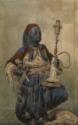 Zichy, Mihály, Nubian with a Waterpipe