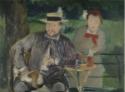 Édouard Manet, Portrait of Ernest Hoschedé with his Daughter Marthe