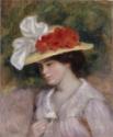 Pierre Auguste Renoir, Woman in a Flowered Hat