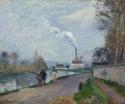 Camille Pissarro, The Oise near Pontoise in Grey Weather