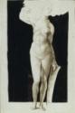 Albrecht Dürer, Proportion study of female nude with a shield