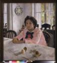 Valentin Alexandrowitsch Serow, Girl with peaches (Portrait of Vera Mamontova)