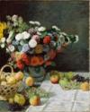 Claude Monet, Still Life with Flowers and Fruit