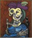 Pablo Picasso, Femme assise, robe bleue