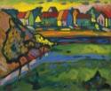 Wassily Wassiljewitsch Kandinsky, Bavarian village with a field