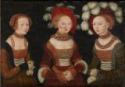 Lucas Cranach der Ältere, Princesses Sibylle (1515-1592), Emilie (1516-1591) and Sidonie (1518-1575) of Saxony