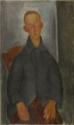 Amedeo Modigliani, Seated boy with red hair and grey jacket