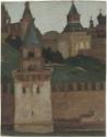 Nicholas Roerich, View of the Moscow Kremlin from Zamoskvorechye