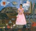 Frida Kahlo, Self-Portrait Along the Border Line Between Mexico and the United States