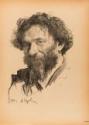 Valentin Alexandrowitsch Serow, Portrait of the painter Ilya Yefimovich Repin (1844-1930)